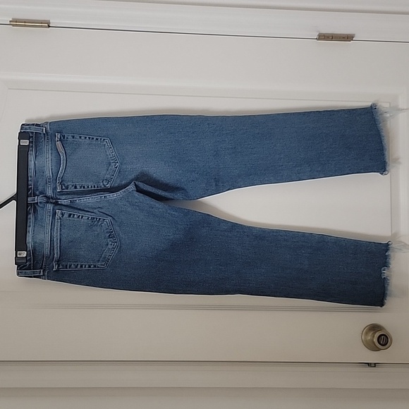 Joes Jeans Size 25 "The Smith" Mid Rise Straight Crop Jeans, Raw Sharkbite Hem - Picture 10 of 11